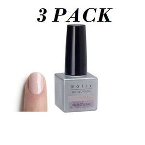 NWT 3 Pc MALLY 24/7 Pro Gel Polish Nail Like A Virgin ( a beige pink)
